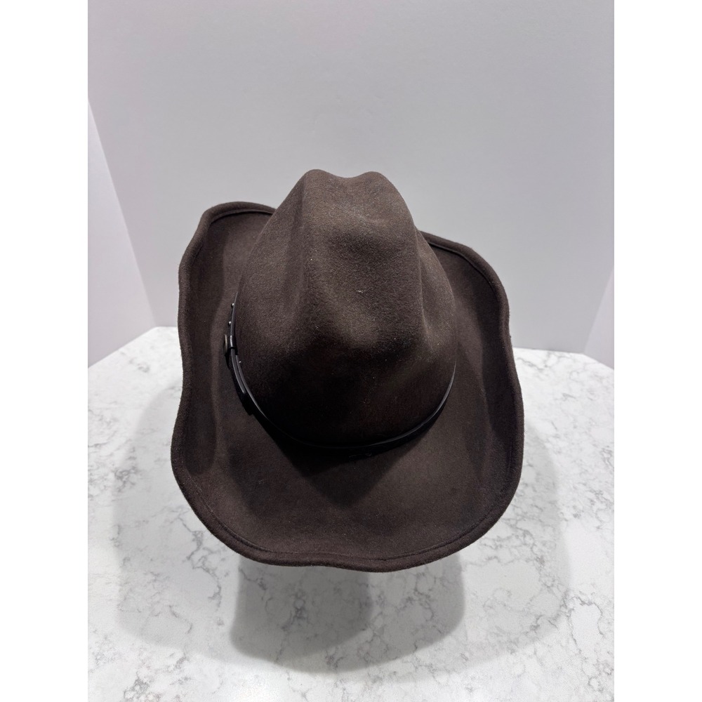 Cody James‎ Mens Brown Wool Cowboy Hat Star Concho Studded Western BBCJDF166 XL - Picture 4 of 9
